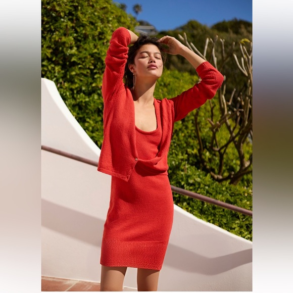 Free People Dresses & Skirts - Free People Sadie Sweater Mini Dress Set in Fiesta